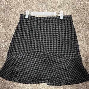 Banana Republic Factory Black and Gray A-Line Skirt